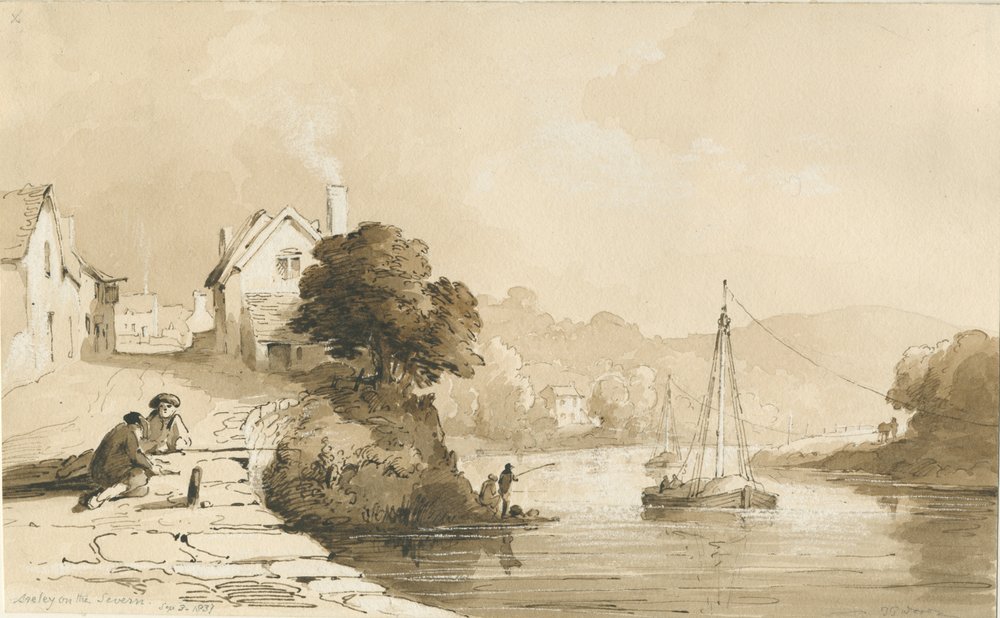 Arley - River Severn by Thomas Peploe Wood