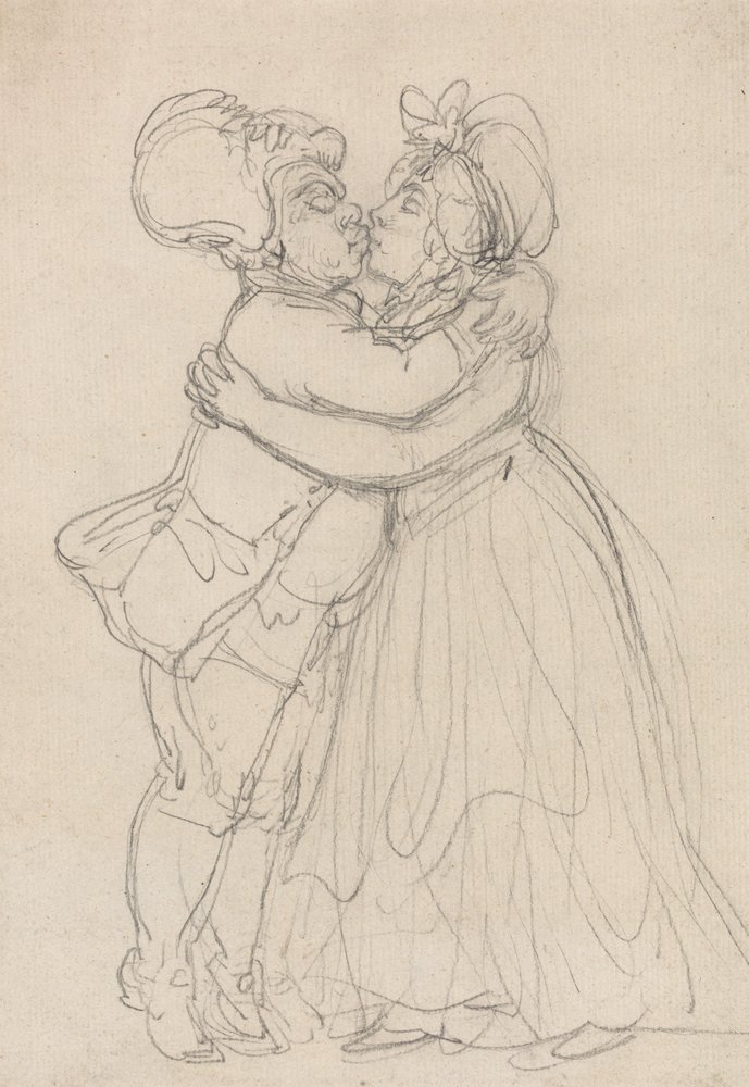 Forgiving Lovers by Thomas Rowlandson