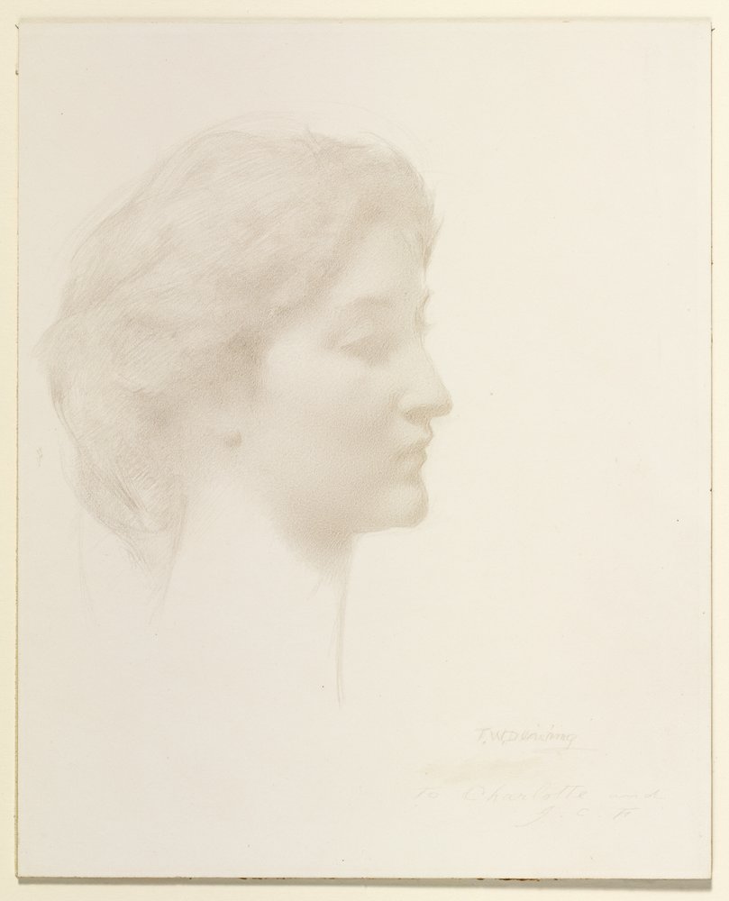 Head of a Girl by Thomas Wilmer Dewing