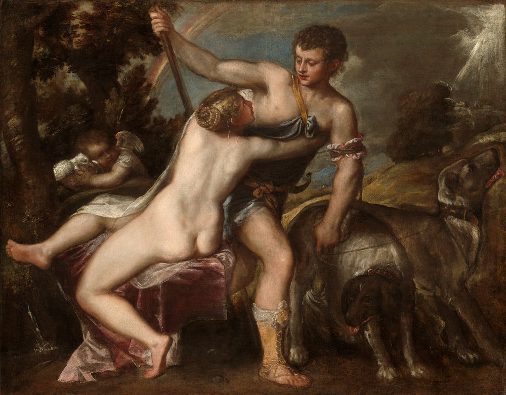 Venus and Adonis, c. 1560 by Tiziano Vecelli