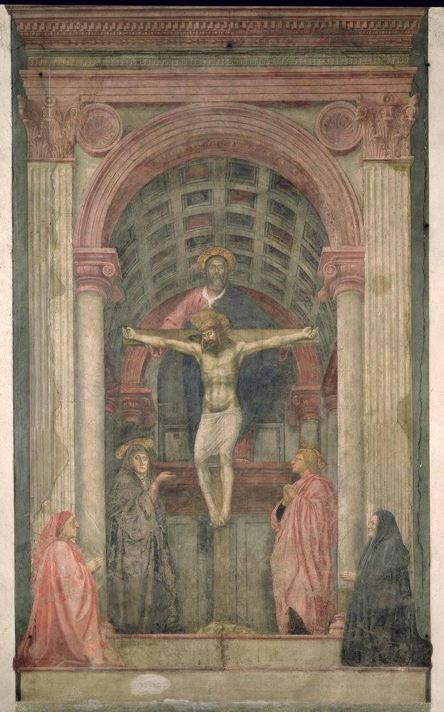The Trinity (detail) by Tommaso Masaccio