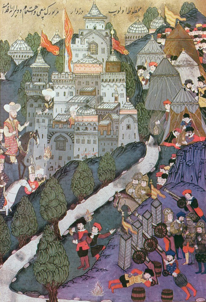 Battle of Nicopolis, 25th-28th September, 1396, facsimile of a ...