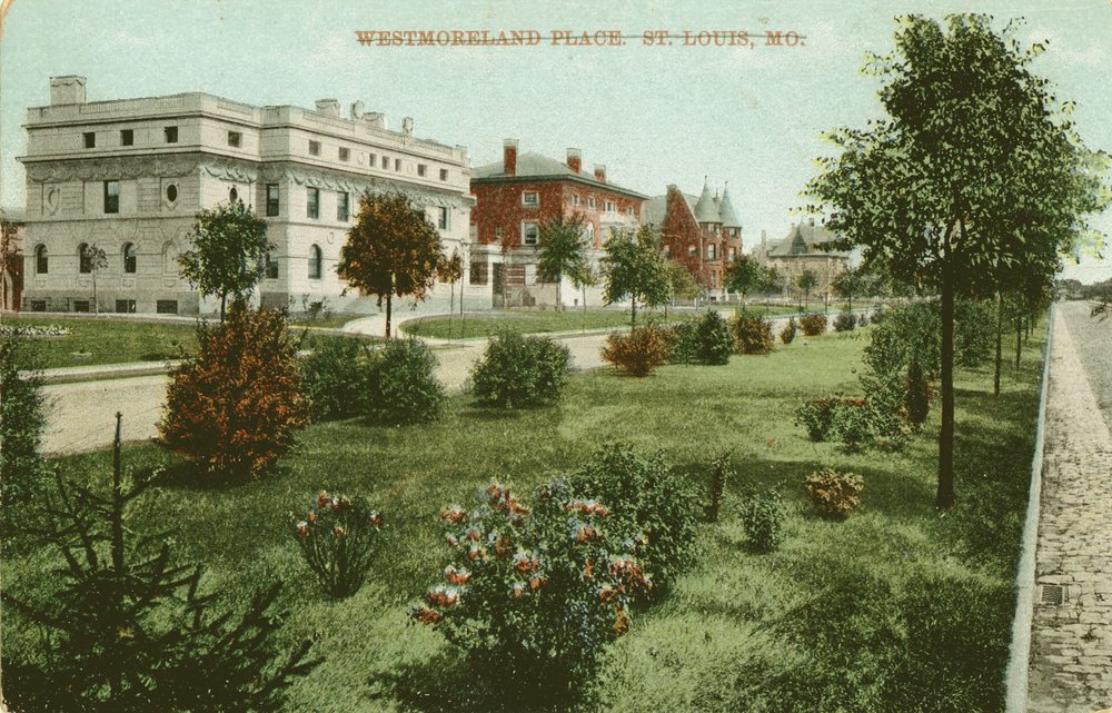 25 Portland Place, McMillan (later Jackson Johnson) residence, built 1892; 23 Portland Place, William H. and Florence Plimpton Thornburgh, built 1892; 19 Portland Place, Oliver A. Hart residence, built 1893 by Unbekannt