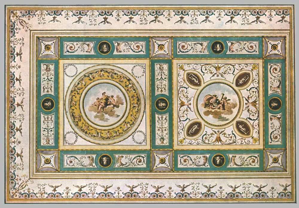 Design for a Ceiling in a Living-Room, Italy by Unbekannt