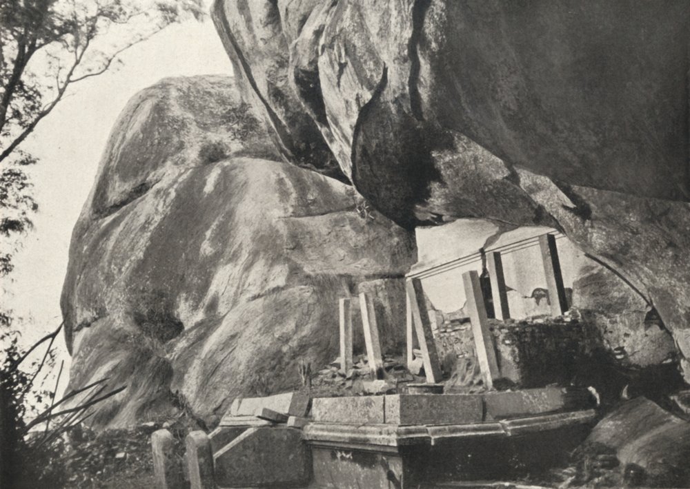 The Place Called Rajagirilena in the Rocks of Mihintale, Where King ...