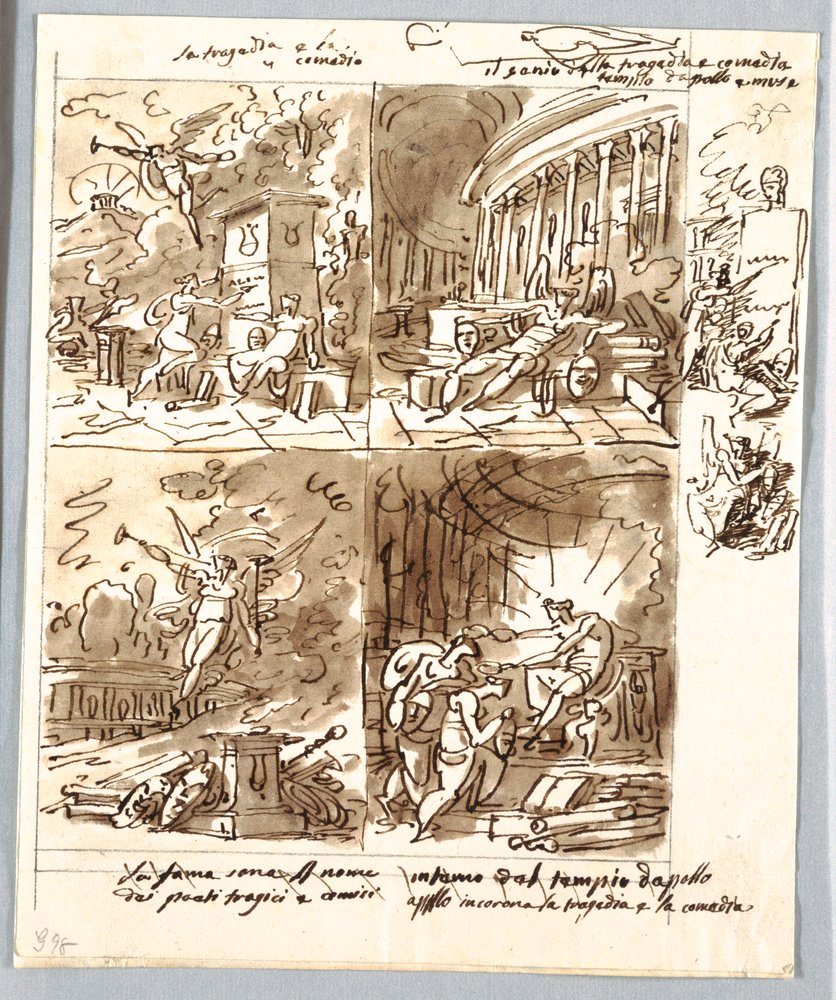 Four Allegories of Comedy and Tragedy by Unbekannt