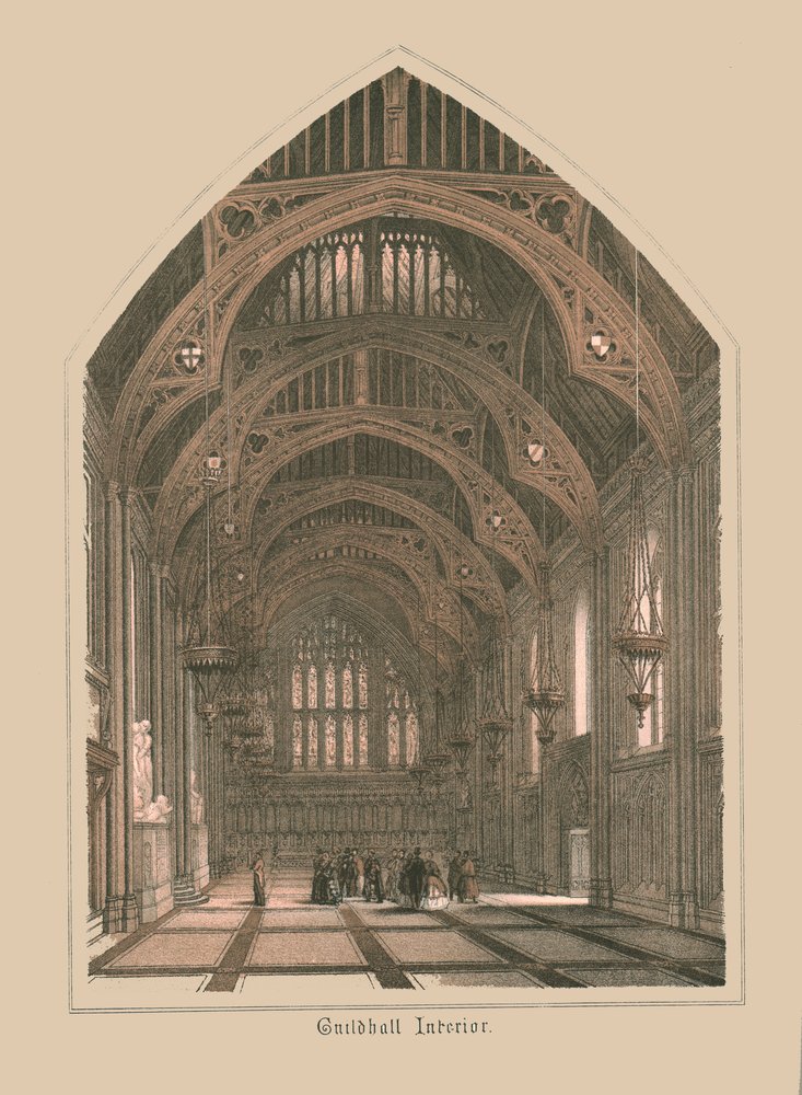 Guild Hall Interior by Unbekannt: Premium art reproduction