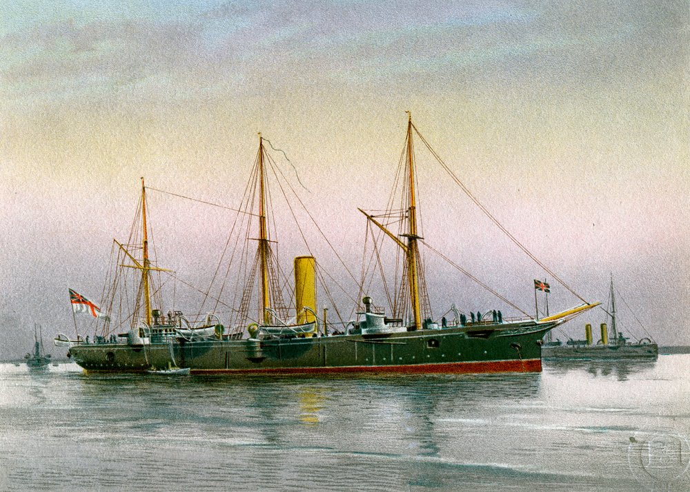 HMS Mohawk, Royal Navy 3rd Class Cruiser by Unbekannt