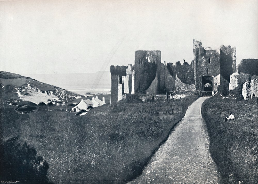 Manorbier - The Castle by Unbekannt: Buy fine art print