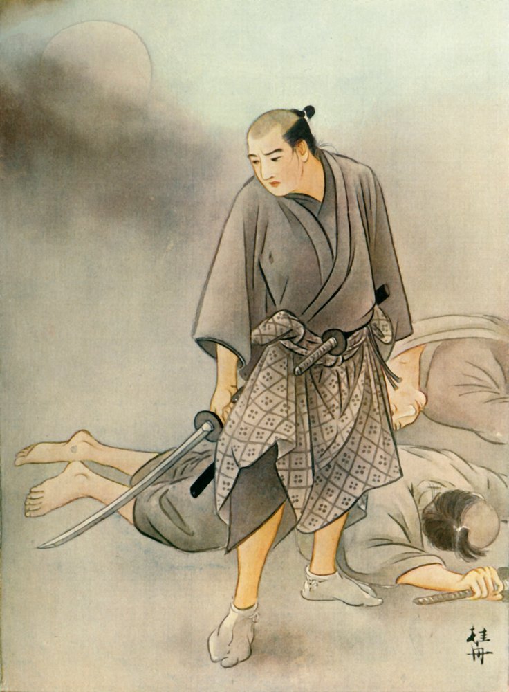 Mortally Wounded, Both Men Fell to the Ground by Unbekannt