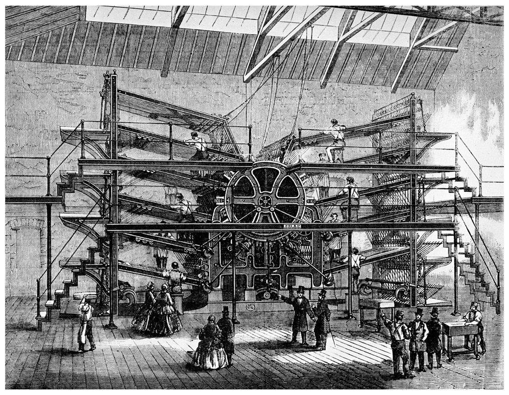 Newspaper Printing on a Ten Feed Semi Rotary Machine