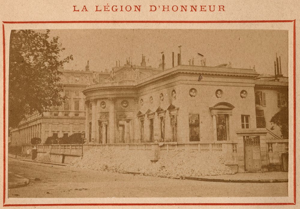 Paris Commune (1871): View of the Palais de la Légion d