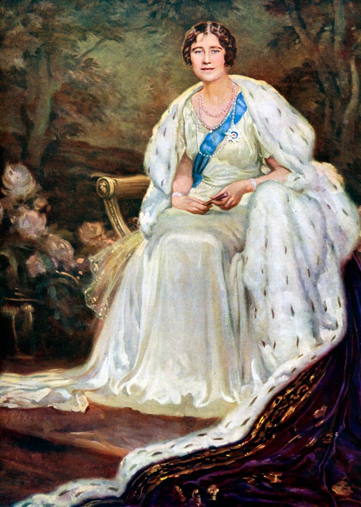 Queen Elizabeth in coronation robes, 1937 by Unbekannt