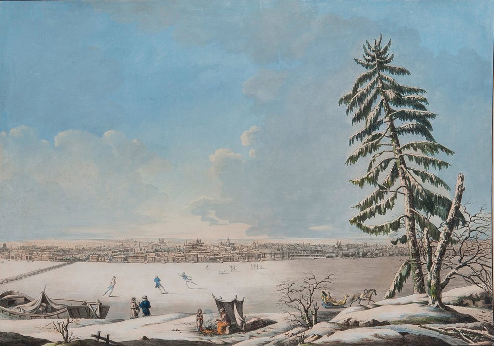 Saint Petersburg: View over the Neva River, Early 1800s by Unbekannt