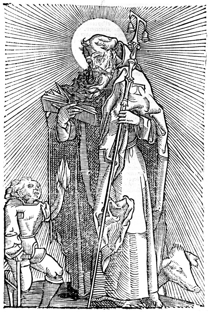 St Anthony the Great, Egyptian ascetic by Unbekannt