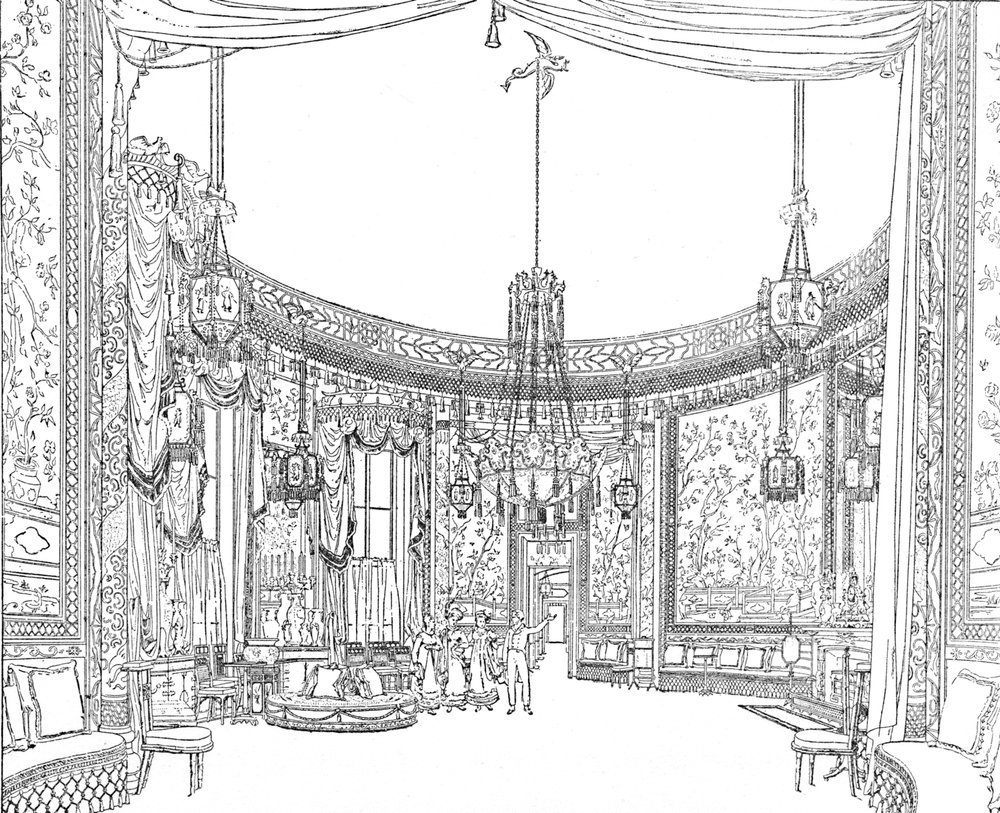 The Saloon, about 1820. From Nash