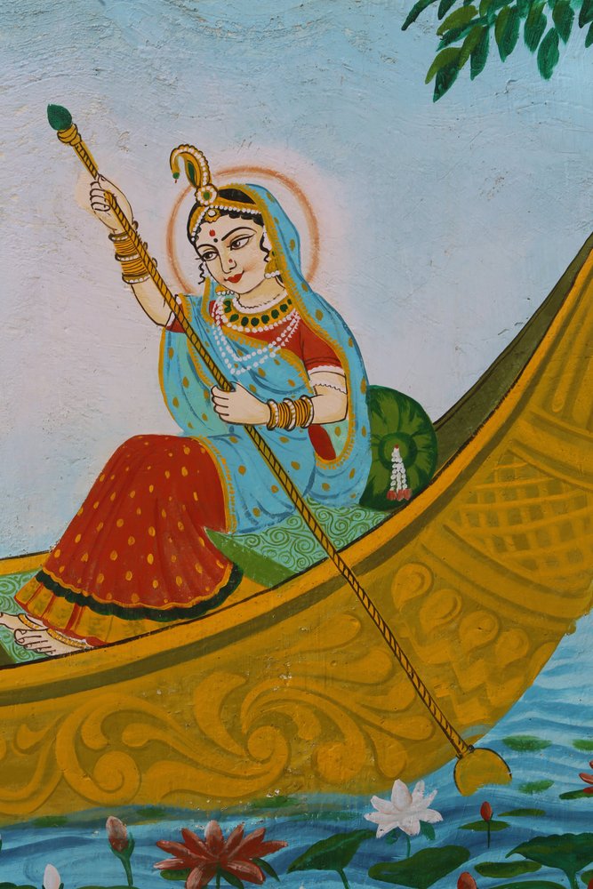 Painting depicting Sri Radha (Krishna