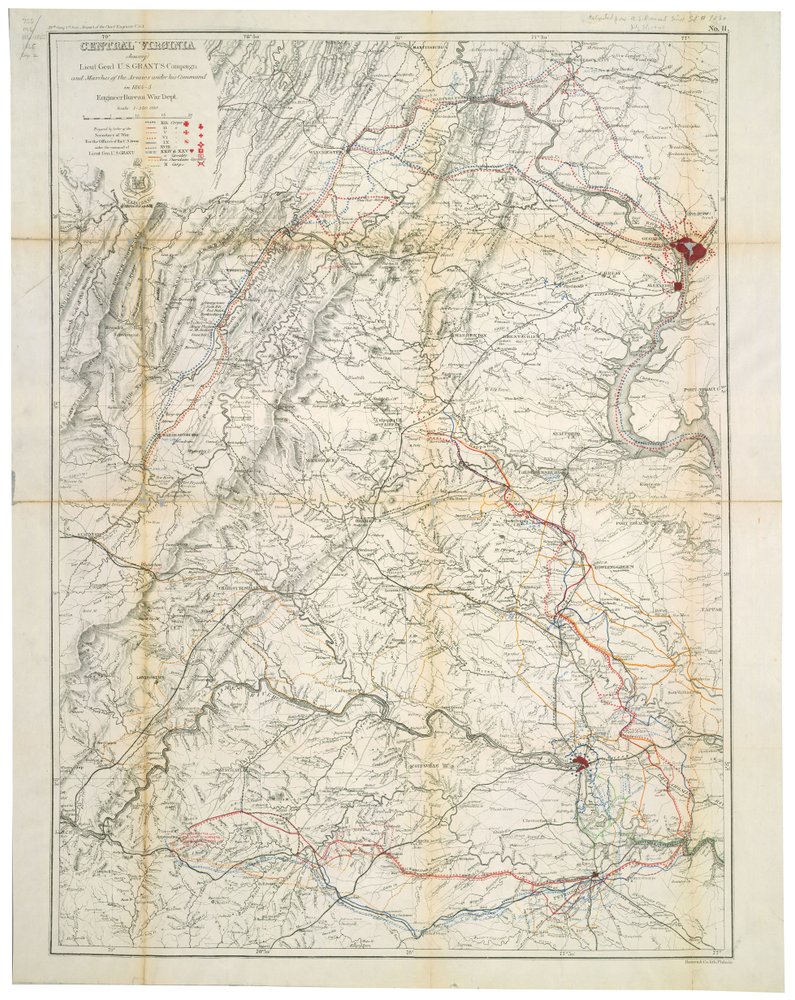 Central Virginia: Showing Lieut. Gen'l. U.S. Grant's Campaign and ...