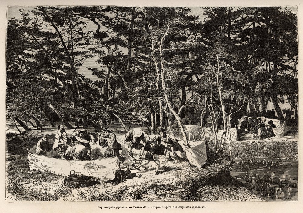 A Bourgeois Picnic in the Suburbs of Edo by Unknown artist