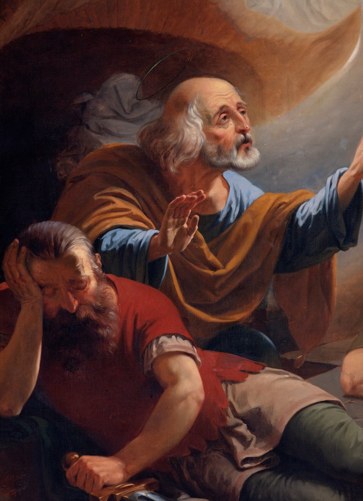 An angel frees Saint Peter from prison by Unknown artist