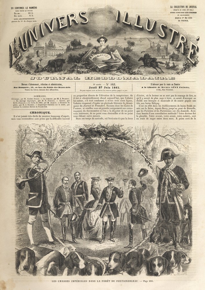Emperor Napoleon III Hunting in Fontainebleau (1861)
