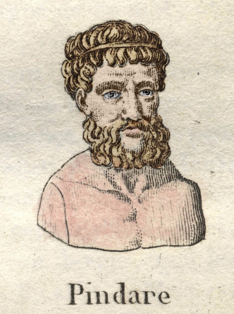 Pindar (518-v. 438 BC), Greek Opera Poet. by Unknown artist