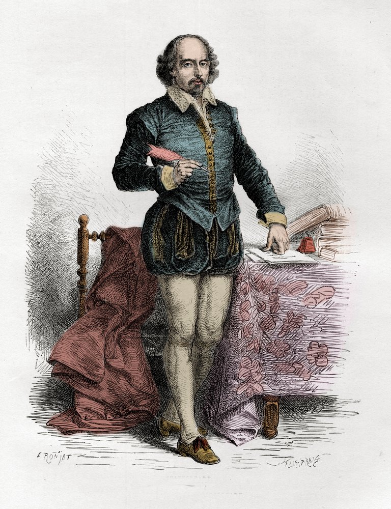 希少資料　シェイクスピア　版画集 Shakespeare engravings Portrait of William Shakespeare (1564-1616), English writer