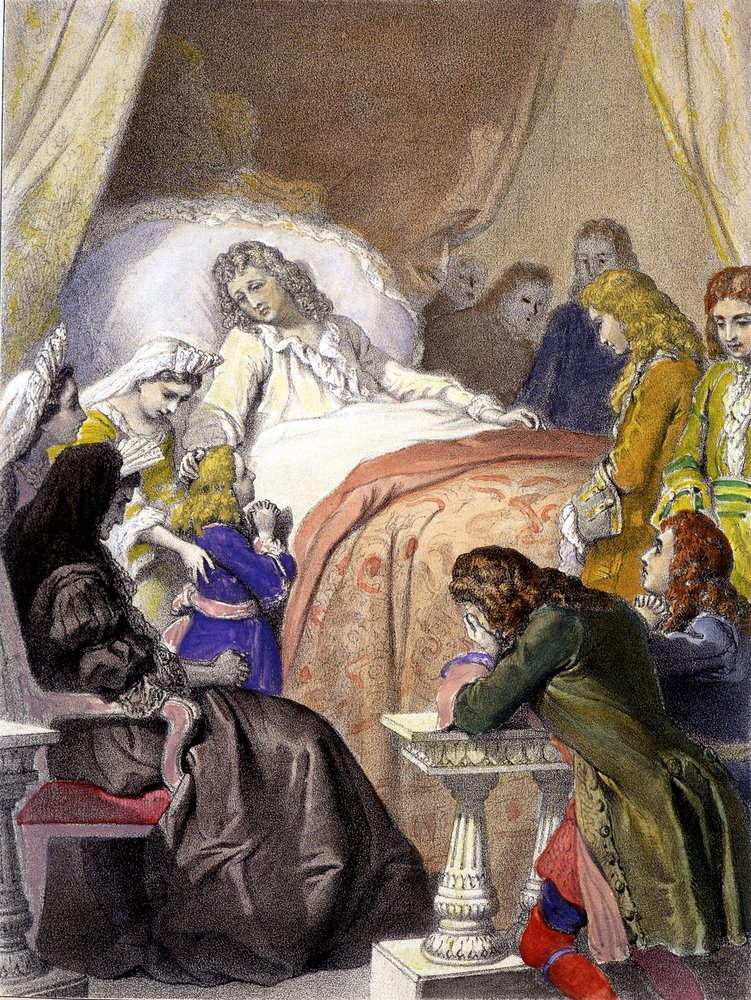 Death of Louis XIV (1638-1715), King of France, on 1