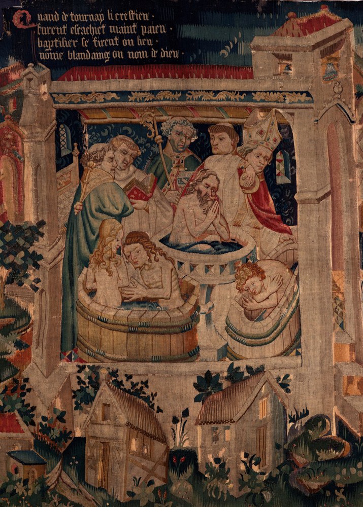 History of Saint Piat and Saint Eleutherius, Scene 7: Baptism of the ...