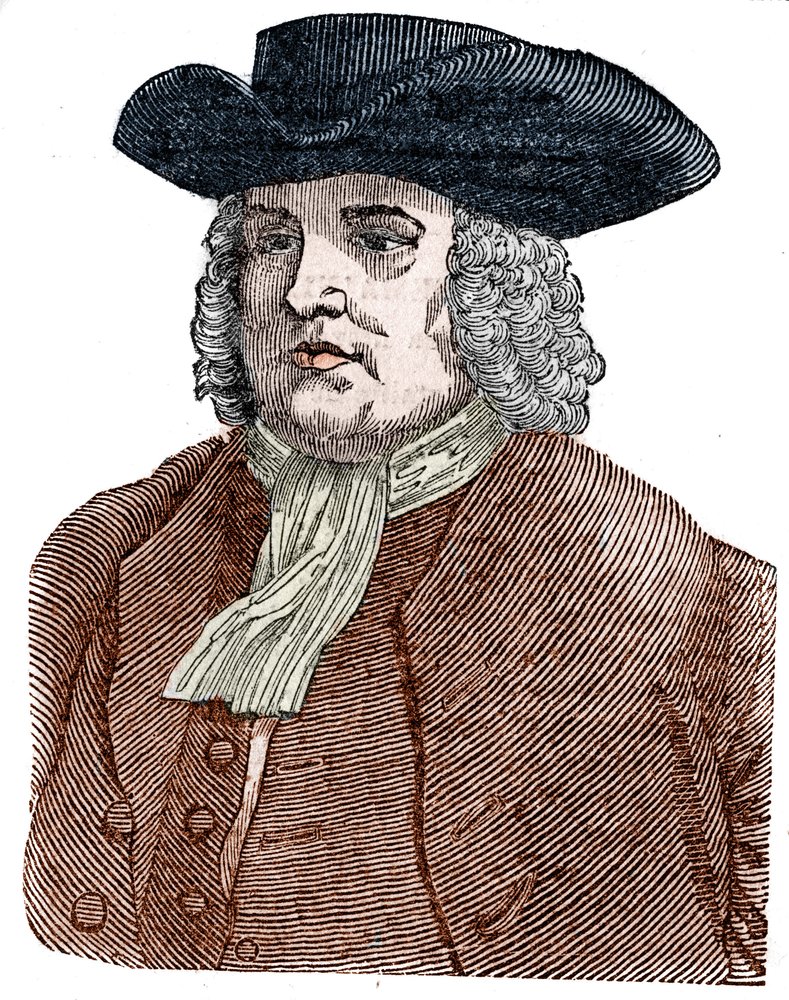 Portrait of William Penn (1644-1718) Founder of Pennsylvania. English ...