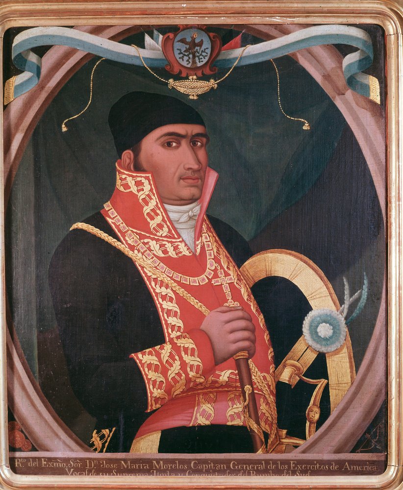 Portrait of the Mexican patriot Maria Morelos