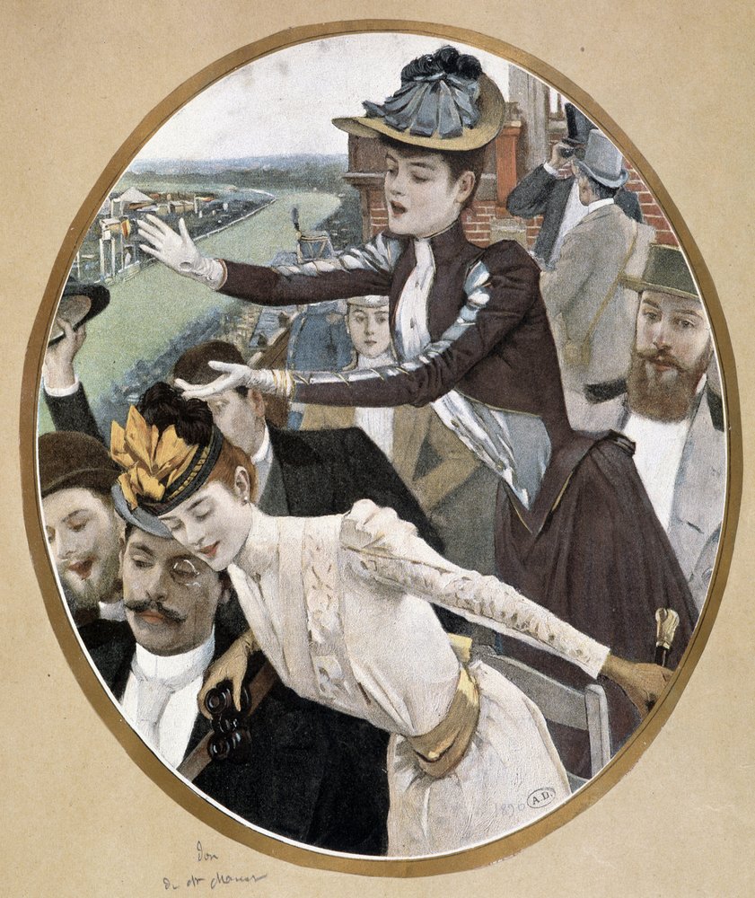 Spectators at the races by Unknown artist