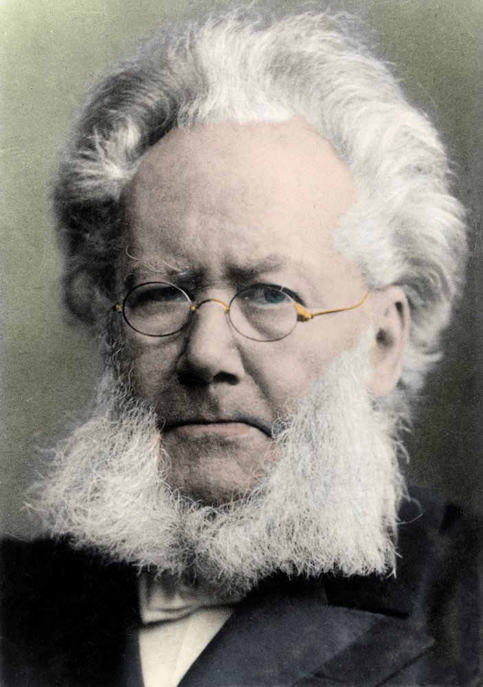 HENRIK IBSEN (1828-1906), Norwegian poet and dramatist - Portrait of Henrik (Henri) Johan Ibsen (1828-1906), Norwegian playwright by Unknown photographer