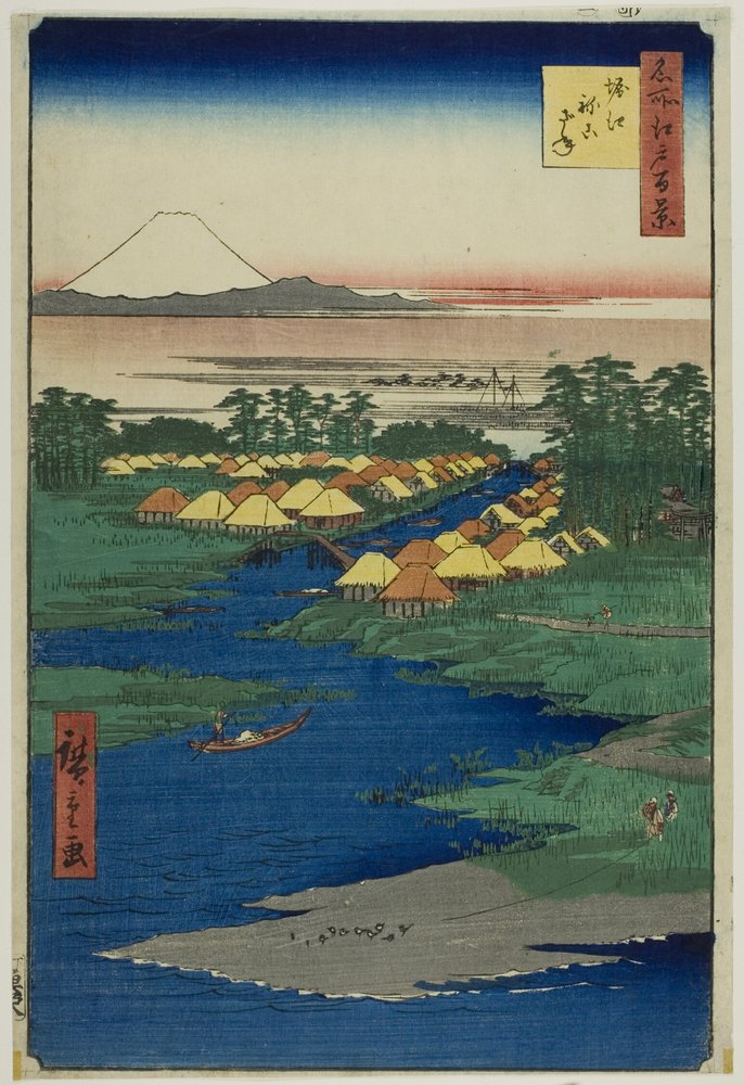 Horie and Nekozane, from the series One Hundred Famous Views of Edo