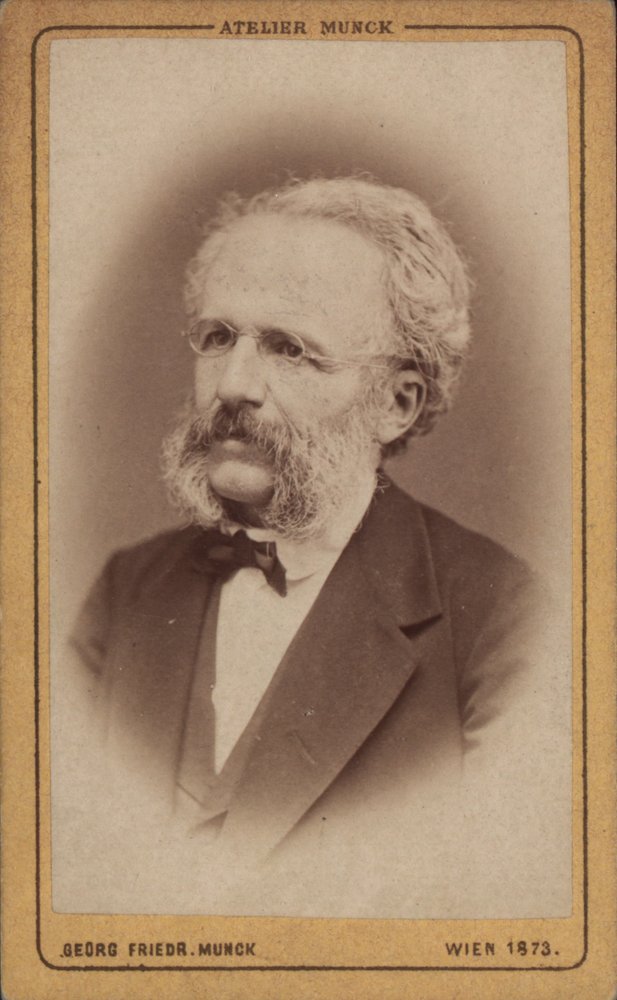 Portrait of the Composer August Wilhelm Ambros, 1773 by Vienna . Photo studio Georg Friedrich