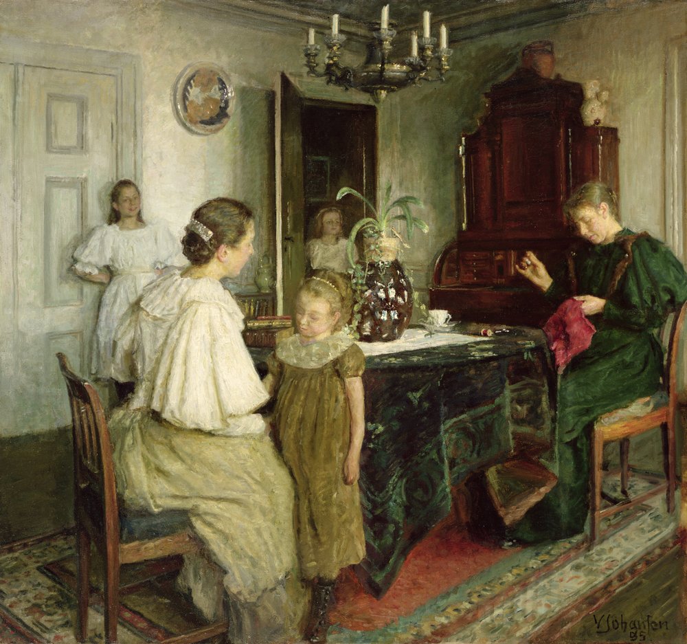 The Family of the Artist, 1895 by Viggo Johansen