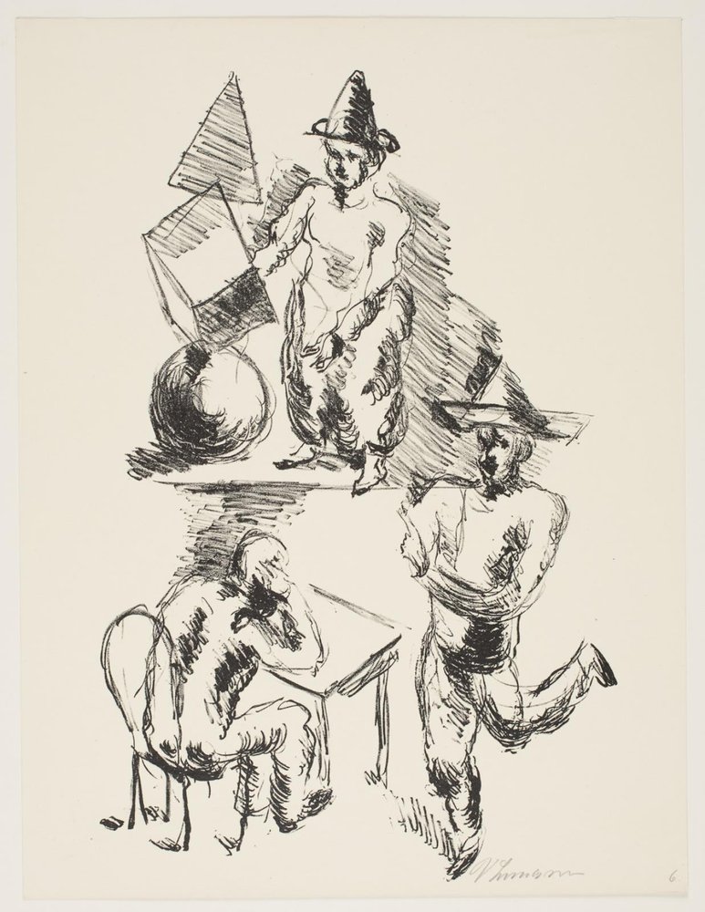 Page from "Klingens Kunstnermappe Nr. 2" by Vilhelm Lundstrøm