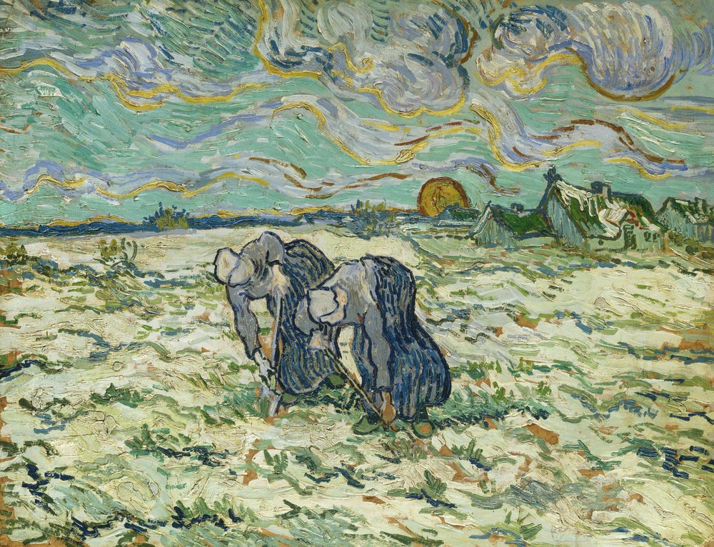 Two Peasant Women, 1890 by Vincent van Gogh
