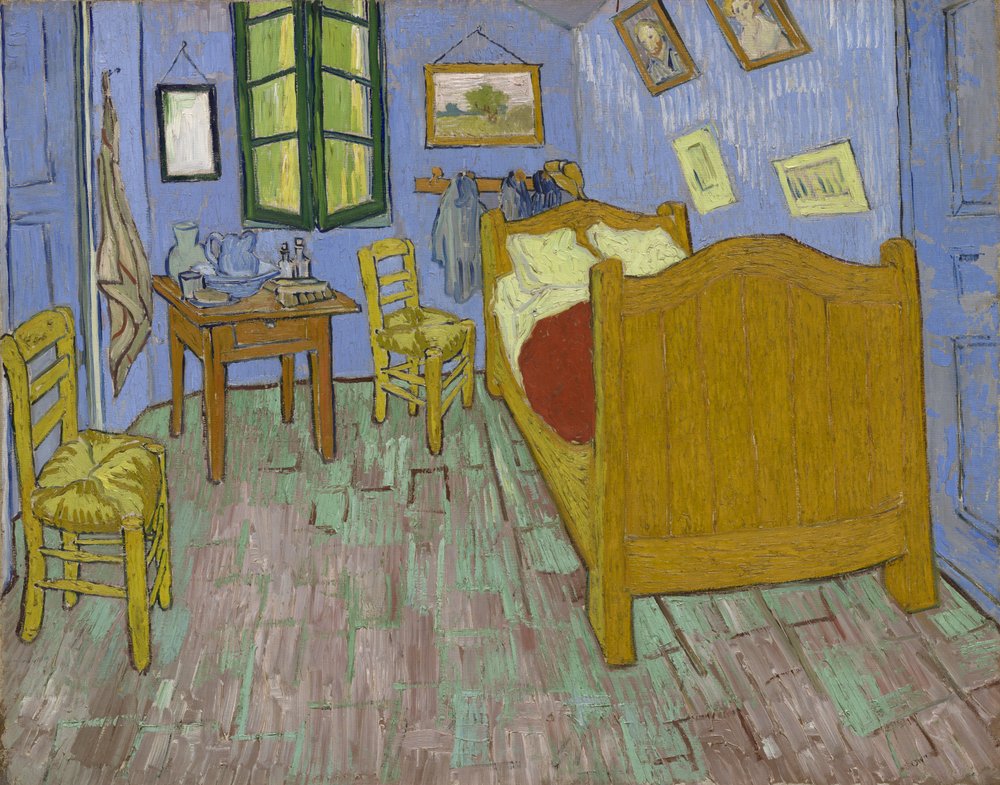 The Bedroom, 1889 by Vincent van Gogh