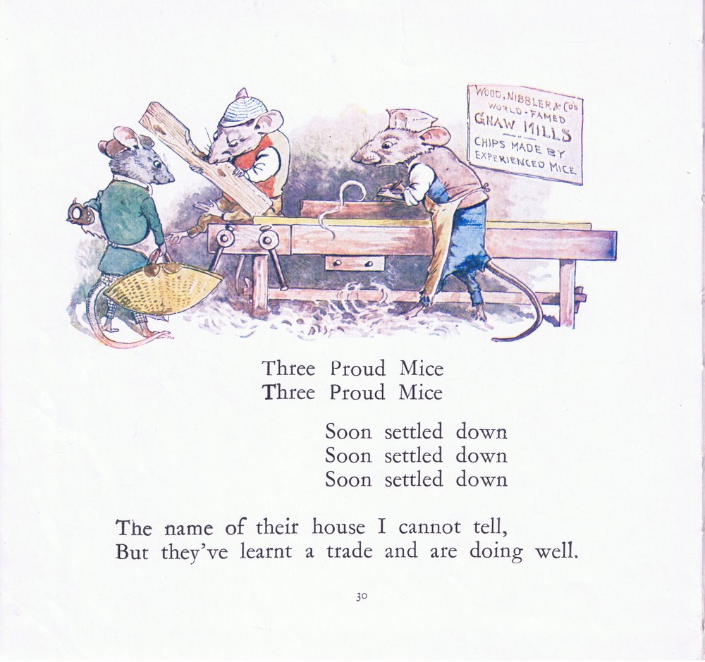 Three Proud Mice, Three Proud Mice, Soon Settled Down by Walton Corbould