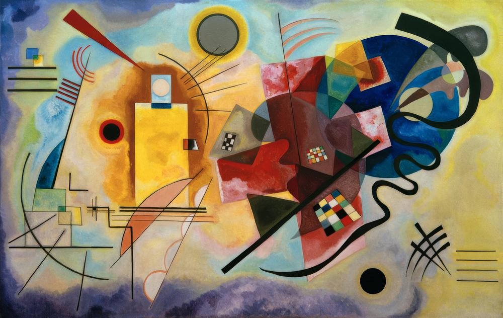 Yellow – Red – Blue by Wassily Kandinsky