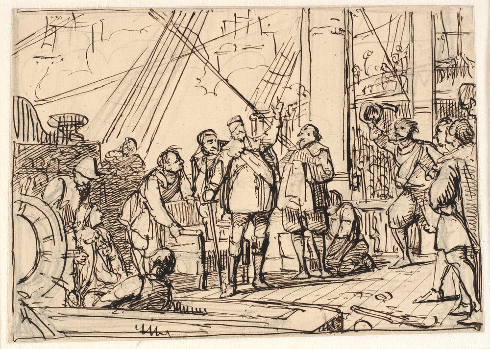 Draft for the Painting in Christian IV