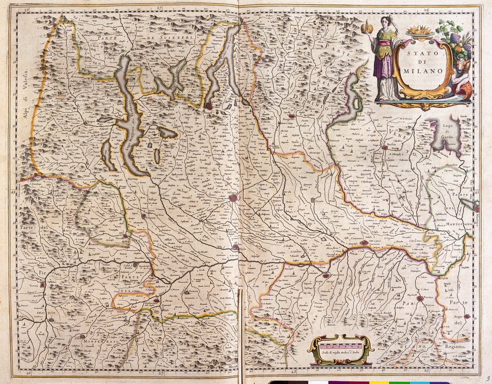 Lombardy, Italy, in 'Theatrum Orbis Terrarum, sive Atlas Novus' by ...