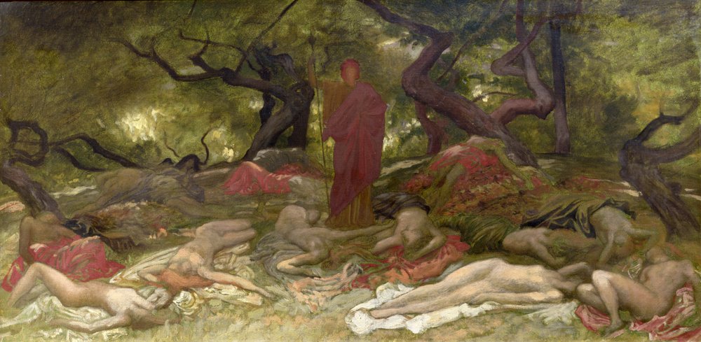 Dionysus and the Bacchantes, c. 1900 by William Blake Richmond