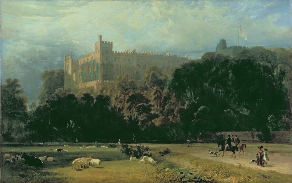 View of Arundel Castle from the south-east, 1823 by William Daniell