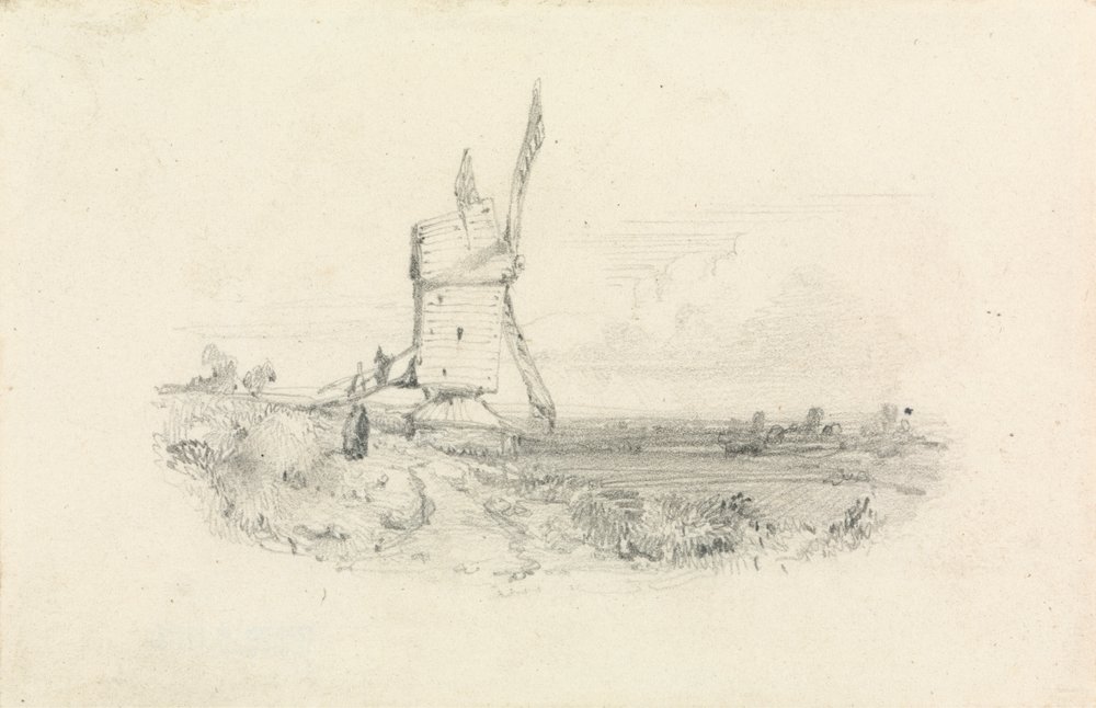 Windmill by William Callow