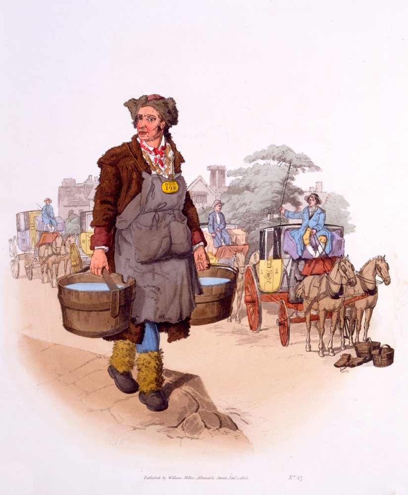 Watercarrier with his license GR 198 (Georgius Rex), from 'The Costumes ...