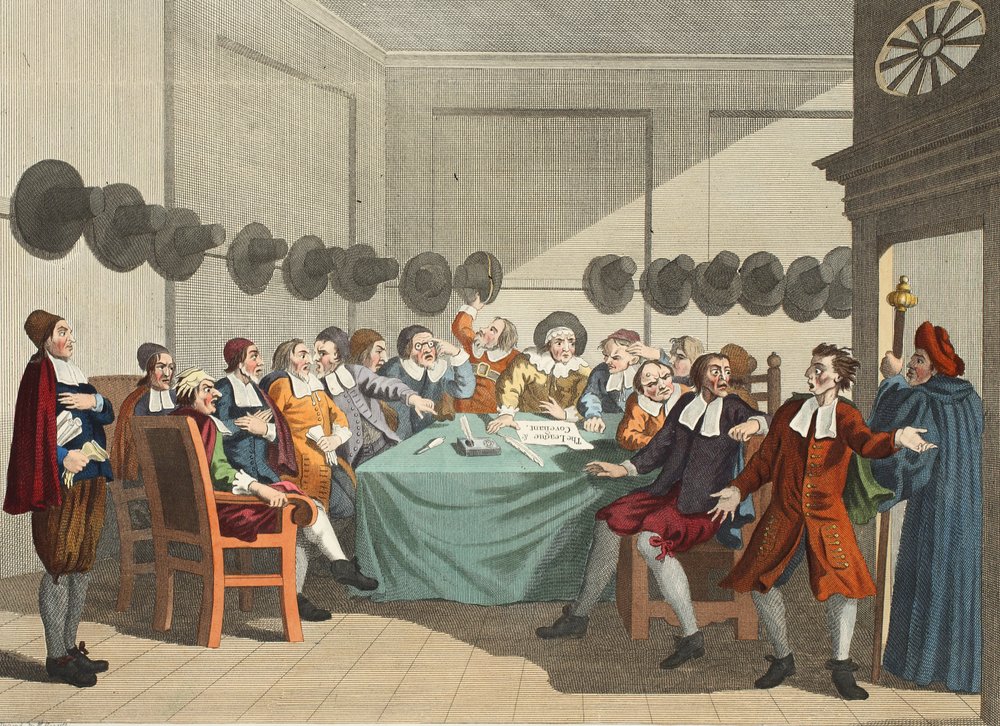 The Committee, from 'Hudibras' by Samuel Butler, Illustration from ...