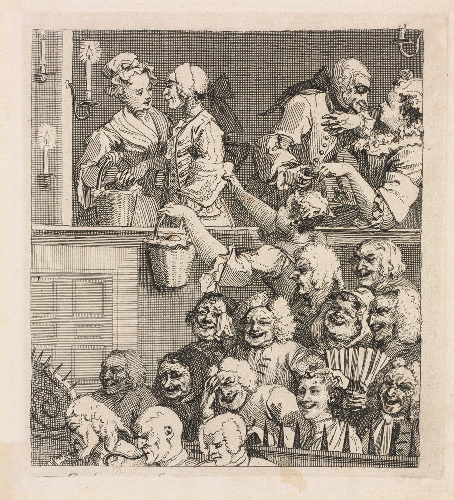The Laughing Audience by William Hogarth