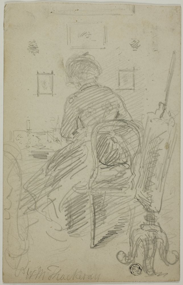 Lady Writing (Back View) by William Makepeace Thackeray